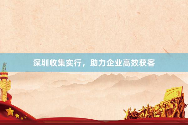 深圳收集实行，助力企业高效获客