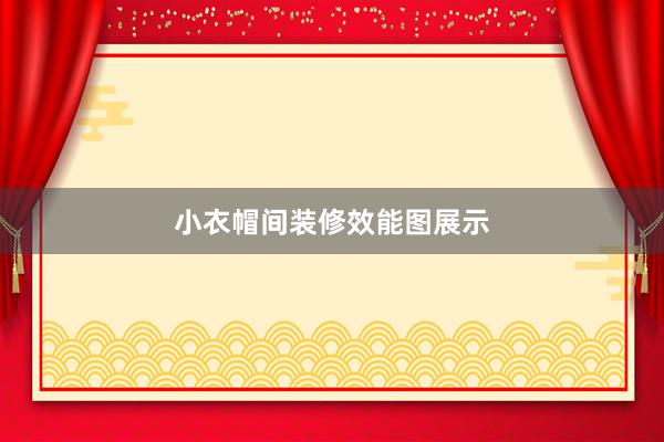 小衣帽间装修效能图展示